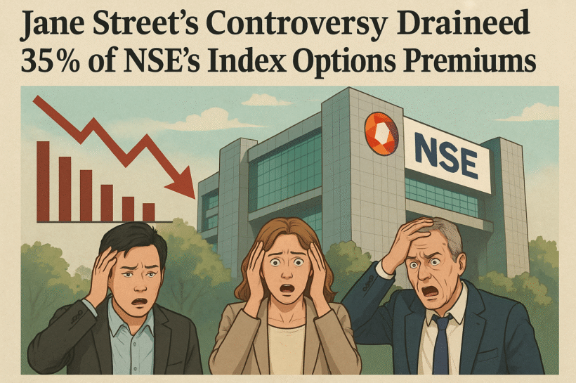 Shockwaves !!”How Jane Street’s Controversy Drained 35% of NSE’s Index Options Premiums” jane street controversy